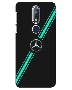 Чехол для Nokia 7.1 (2018) с картинкой «Спортивные линии Mercedes»