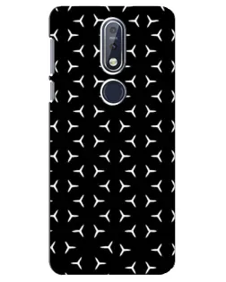 Чехол для Nokia 7.1 (2018) с картинкой «Mercedes паттерн звезд»