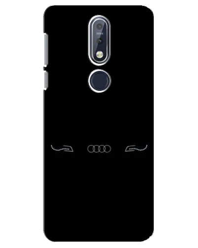 Чехол для Nokia 7.1 (2018) с картинкой «Audi — световой подпись»
