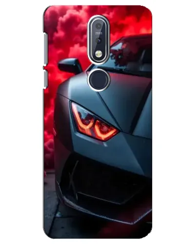 Чехол для Nokia 7.1 (2018) с картинкой «Lamborghini красное сияние»