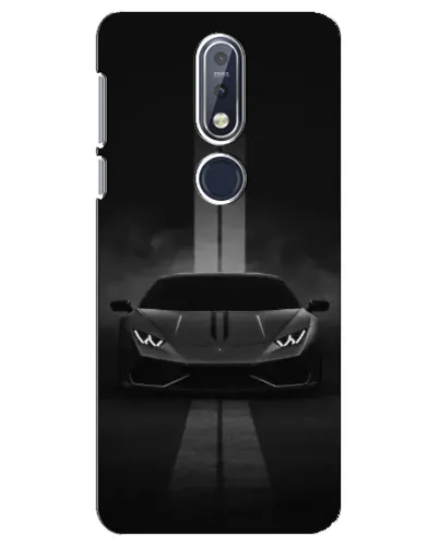 Чехол для Nokia 7.1 (2018) с картинкой «Lamborghini симметрия дорог»