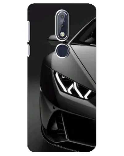 Чехол для Nokia 7.1 (2018) с картинкой «Lamborghini фары детализация»
