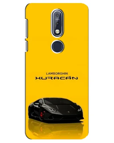 Чехол для Nokia 7.1 (2018) с картинкой «Lamborghini Huracan черный»