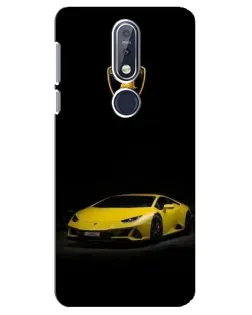 Чехол для Nokia 7.1 (2018) с картинкой «Lamborghini желтый акцент» Чехол для Nokia 7.1 (2018) с картинкой «Lamborghini желтый акцент»