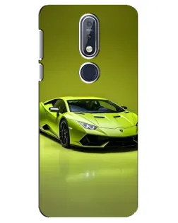 Чехол для Nokia 7.1 (2018) с картинкой «Салатовый Lamborghini Huracan» Чехол для Nokia 7.1 (2018) с картинкой «Салатовый Lamborghini Huracan»