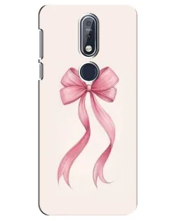 Чехол для Nokia 7.1 (2018) с картинкой «Розовый бант» Чехол для Nokia 7.1 (2018) с картинкой «Розовый бант»