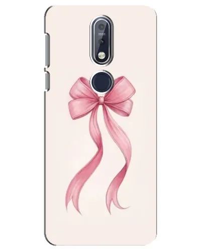 Чехол для Nokia 7.1 (2018) с картинкой «Розовый бант»