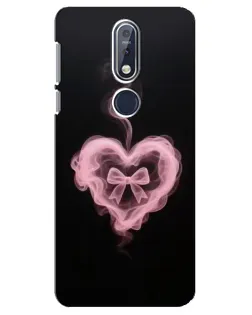Чехол для Nokia 7.1 (2018) с картинкой «Дымчатое сердце» Чехол для Nokia 7.1 (2018) с картинкой «Дымчатое сердце»