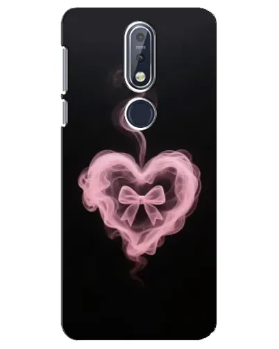 Чехол для Nokia 7.1 (2018) с картинкой «Дымчатое сердце»
