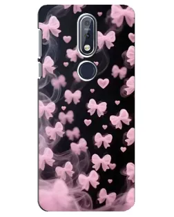 Чехол для Nokia 7.1 (2018) с картинкой «Неоновое кружево»