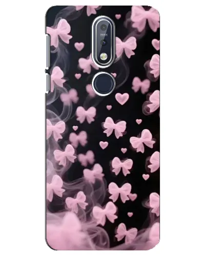 Чехол для Nokia 7.1 (2018) с картинкой «Неоновое кружево»