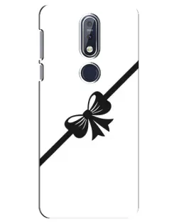 Чехол для Nokia 7.1 (2018) с картинкой «Диагональный бант»