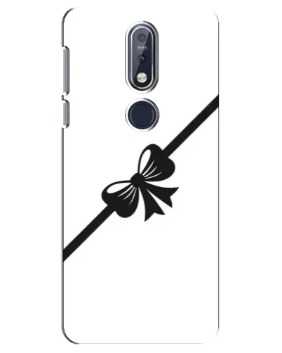 Чехол для Nokia 7.1 (2018) с картинкой «Диагональный бант»