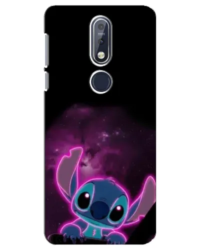 Чехол для Nokia 7.1 (2018) с картинкой «Неоновый Stitch» Чехол для Nokia 7.1 (2018) с картинкой «Неоновый Stitch»