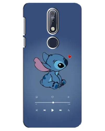 Чехол для Nokia 7.1 (2018) с картинкой «Музыкальный Stitch» Чехол для Nokia 7.1 (2018) с картинкой «Музыкальный Stitch»