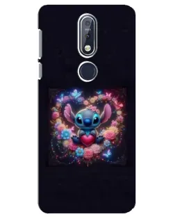 Чохол для Nokia 7.1 (2018) з картинкою «Stitch у квітах» Чохол для Nokia 7.1 (2018) з картинкою «Stitch у квітах»