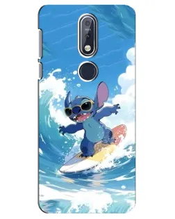 Чохол для Nokia 7.1 (2018) з картинкою «Стіч на хвилі» Чохол для Nokia 7.1 (2018) з картинкою «Стіч на хвилі»