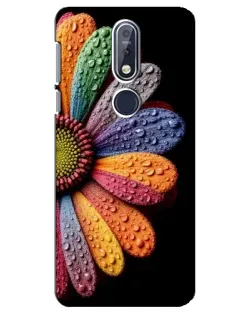 Чехол для Nokia 7.1 (2018) с картинкой «Радужный цветок» Чехол для Nokia 7.1 (2018) с картинкой «Радужный цветок»
