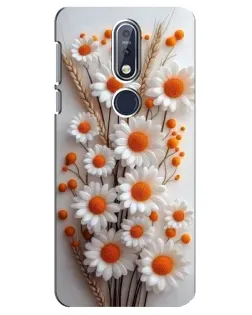 Чехол для Nokia 7.1 (2018) с картинкой «Белые сухоцветы» Чехол для Nokia 7.1 (2018) с картинкой «Белые сухоцветы»