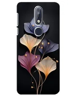 Чехол для Nokia 7.1 (2018) с картинкой «Лиловые цветы грации» Чехол для Nokia 7.1 (2018) с картинкой «Лиловые цветы грации»