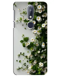 Чехол для Nokia 7.1 (2018) с картинкой «Ветка мелких белых цветов» Чехол для Nokia 7.1 (2018) с картинкой «Ветка мелких белых цветов»