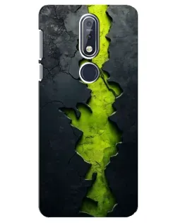 Чехол для Nokia 7.1 (2018) с картинкой «Салатовый разлом скалы» Чехол для Nokia 7.1 (2018) с картинкой «Салатовый разлом скалы»