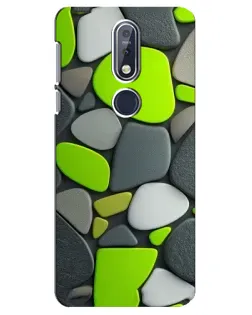 Чехол для Nokia 7.1 (2018) с картинкой «Яркая неоновая галька»