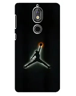 Чехол для Nokia 7 с картинкой «Jordan Gradient Logo»