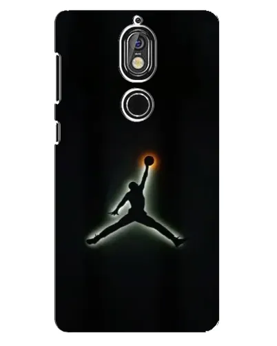 Чехол для Nokia 7 с картинкой «Jordan Gradient Logo»