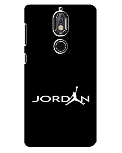 Чехол для Nokia 7 с картинкой «Jordan White Logo»