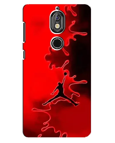 Чехол для Nokia 7 с картинкой «Jordan Red Smoke»