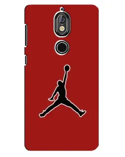 Чехол для Nokia 7 с картинкой «Jordan Red Back»