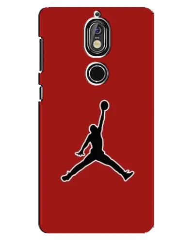 Чехол для Nokia 7 с картинкой «Jordan Red Back»