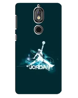Чехол для Nokia 7 с картинкой «Jordan Blue Fire»