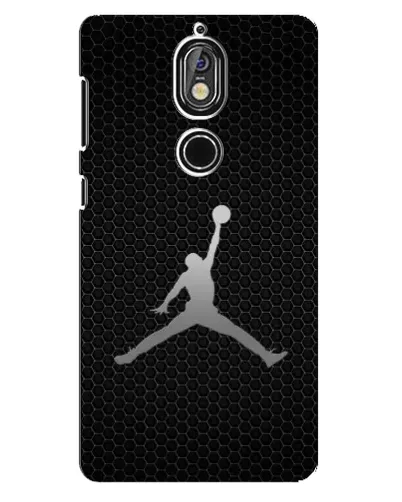 Чехол для Nokia 7 с картинкой «Jordan Dark Carbon»