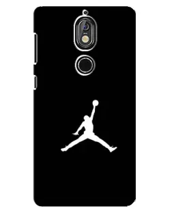 Чехол для Nokia 7 с картинкой «Jordan Silhouette»