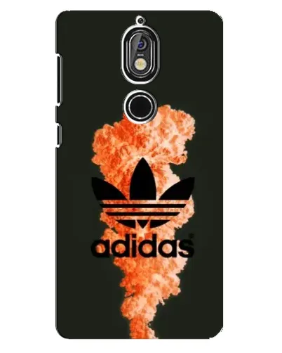 Чехол для Nokia 7 с картинкой «Оранжевый дым Adidas» Чехол для Nokia 7 с картинкой «Оранжевый дым Adidas»