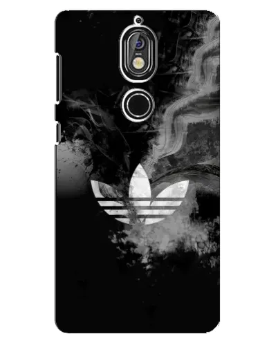 Чехол для Nokia 7 с картинкой «Абстрактный дым Adidas» Чехол для Nokia 7 с картинкой «Абстрактный дым Adidas»