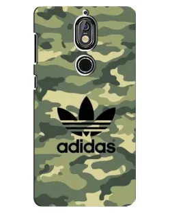 Чехол для Nokia 7 с картинкой «Милитари стиль Adidas»