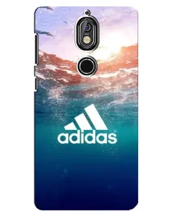 Чехол для Nokia 7 с картинкой «Океанская глубина адидас»