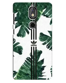 Чехол для Nokia 7 с картинкой «Пальмовые листья адидас»