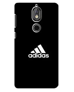 Чехол для Nokia 7 с картинкой «Черная классика Adidas»