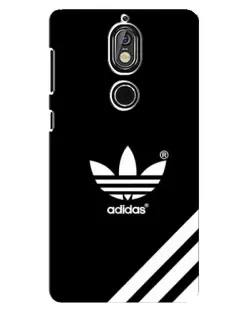 Чехол для Nokia 7 с картинкой «Adidas с диагональными полосами»