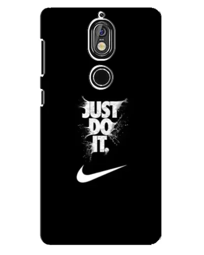 Чехол для Nokia 7 с картинкой «Текстовый принт Nike»
