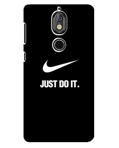 Чехол для Nokia 7 с картинкой «Классический принт Nike»
