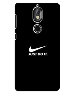 Чехол для Nokia 7 с картинкой «Минимализм от Nike»