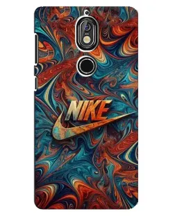 Чехол для Nokia 7 с картинкой «Nike в абстракции»
