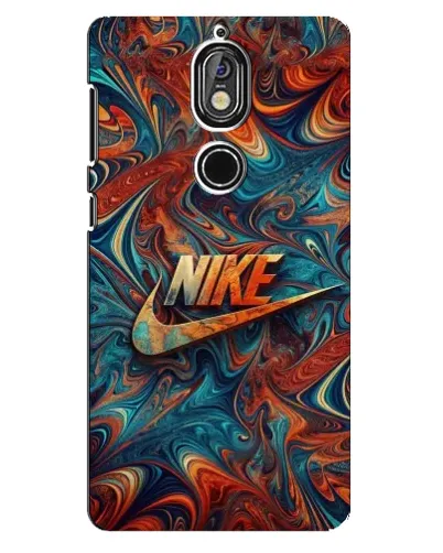 Чехол для Nokia 7 с картинкой «Nike в абстракции»