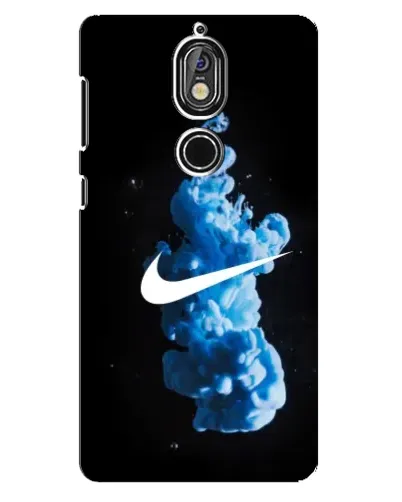 Чехол для Nokia 7 с картинкой «Nike и синий дым»