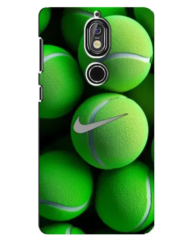 Чехол для Nokia 7 с картинкой «Теннисные мячи Найк»